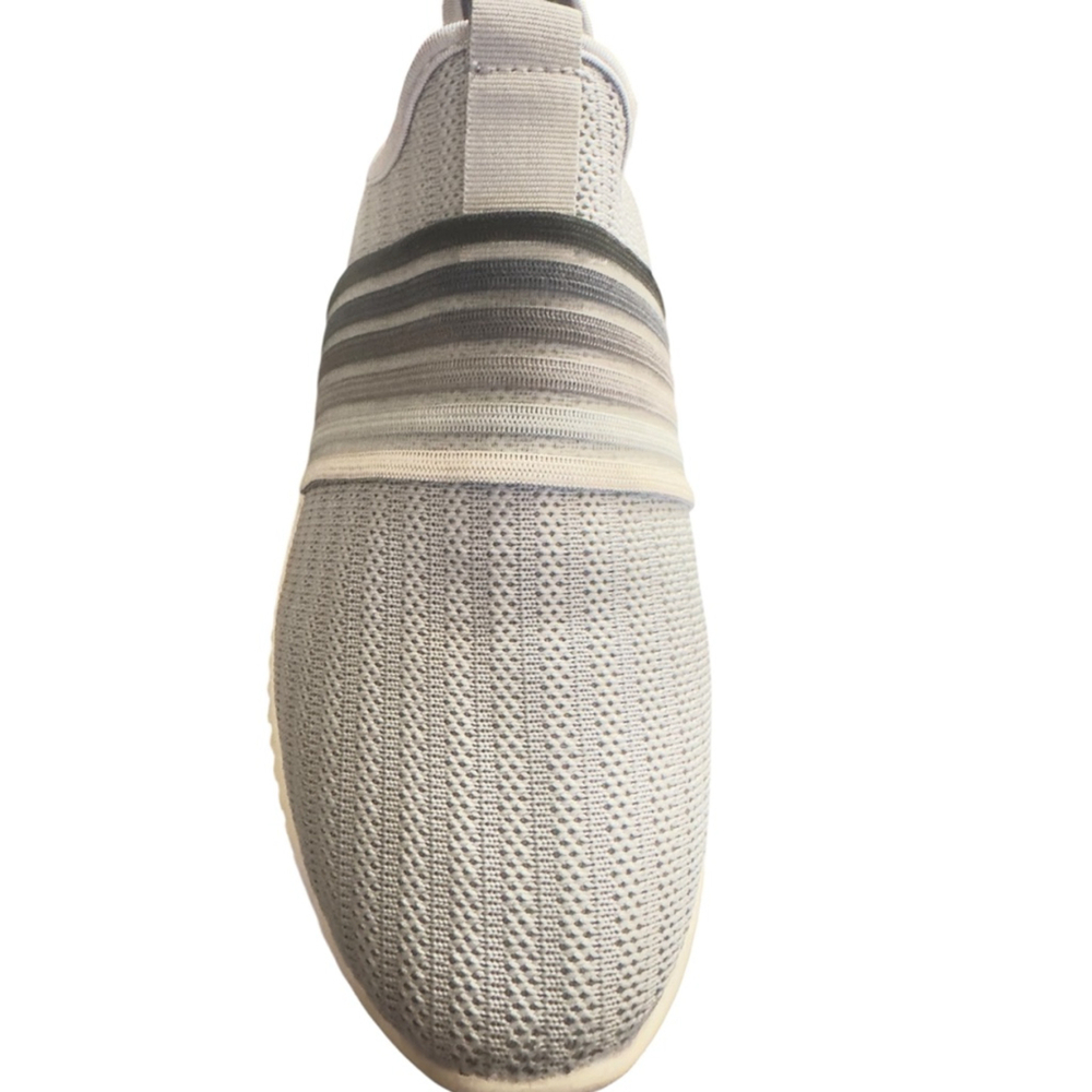 Women's Unbranded Light Grey & Dark Grey Slip-On Sneakers Sz 9 - Picture 4 of 7